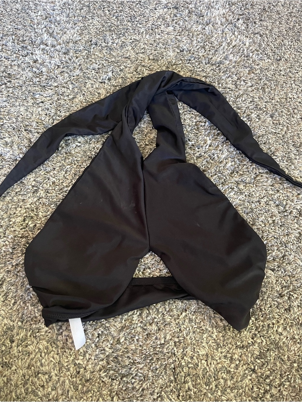 Urban Outfitters Black Halter Swim Top